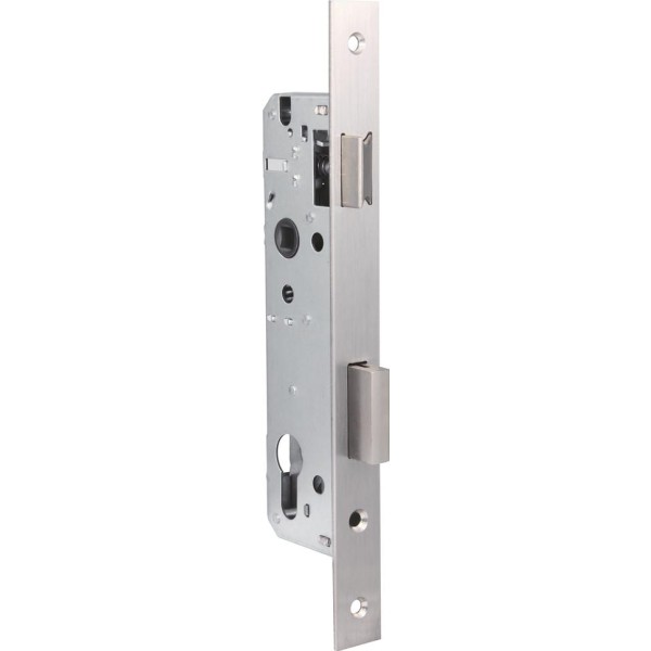 Cerradura p/metal. 30x85 cuad.niq.